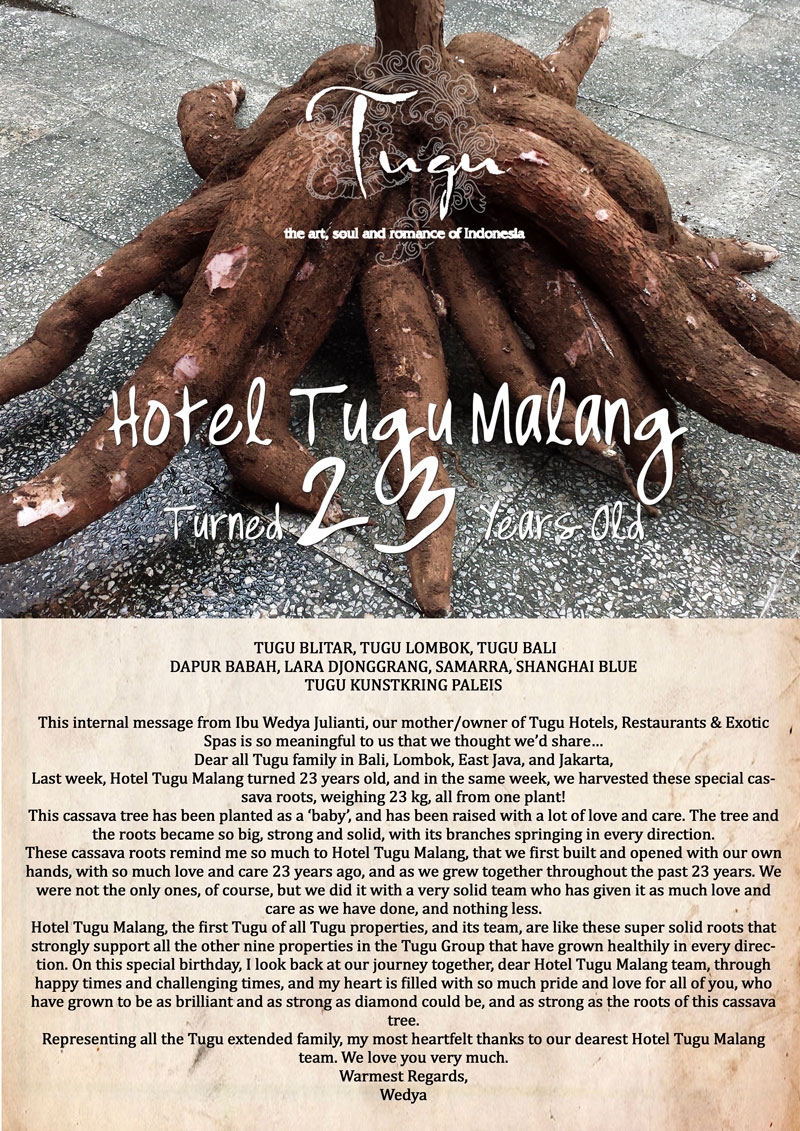 hotel tugu malang turned 23 years old