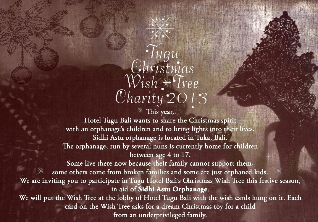 tugu christmas wish tree charity 2013