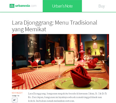 lara djonggrang: menu tradisional yang memikat by urbanesia.com