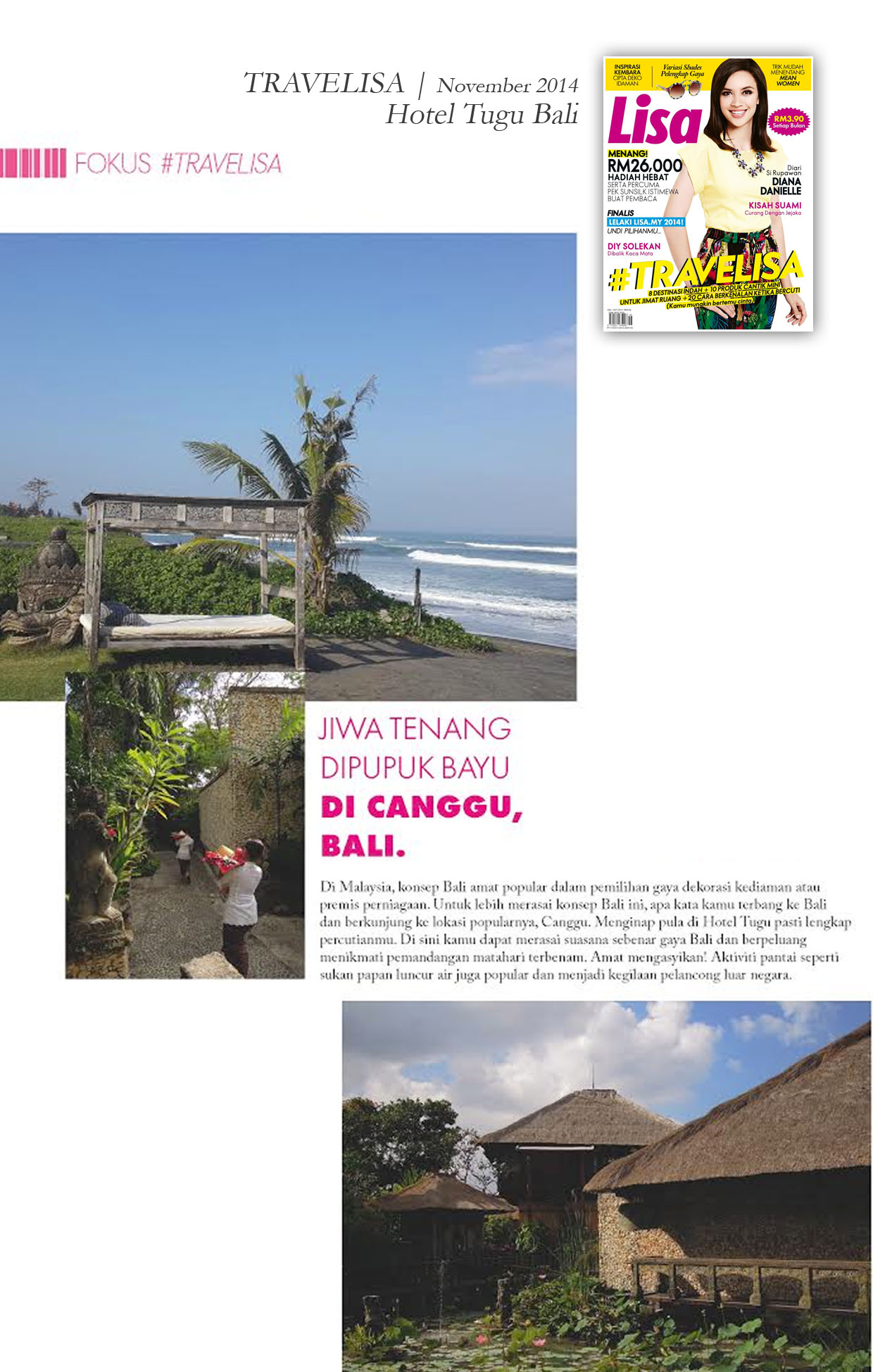 travelisa november 2014 - jiwa tenang dipupuk bayu - di canggu bali