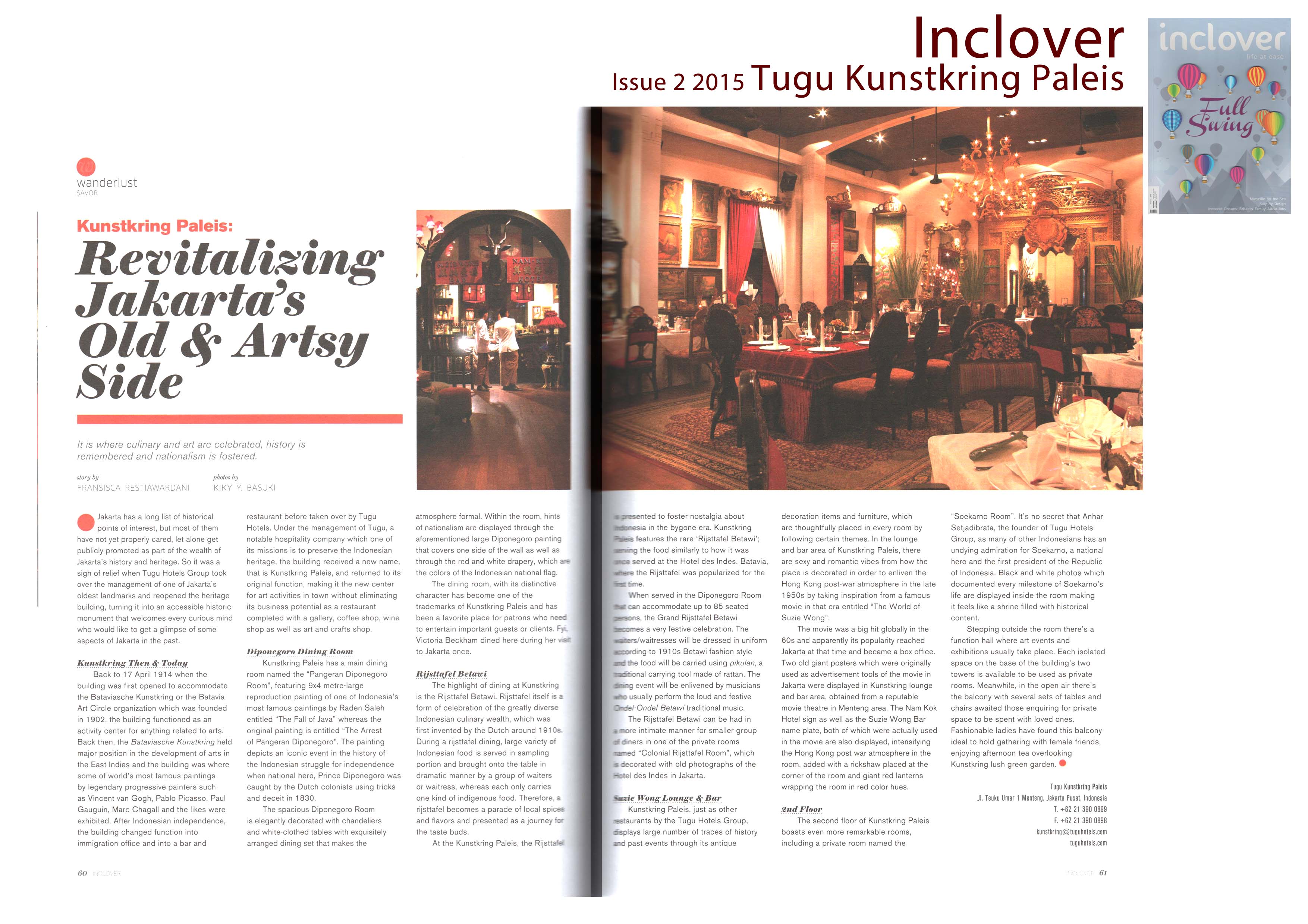 Revitalizing Jakarta's Old & Artsy Side - Kunstkring Paleis - Inclover Issue 2 2015