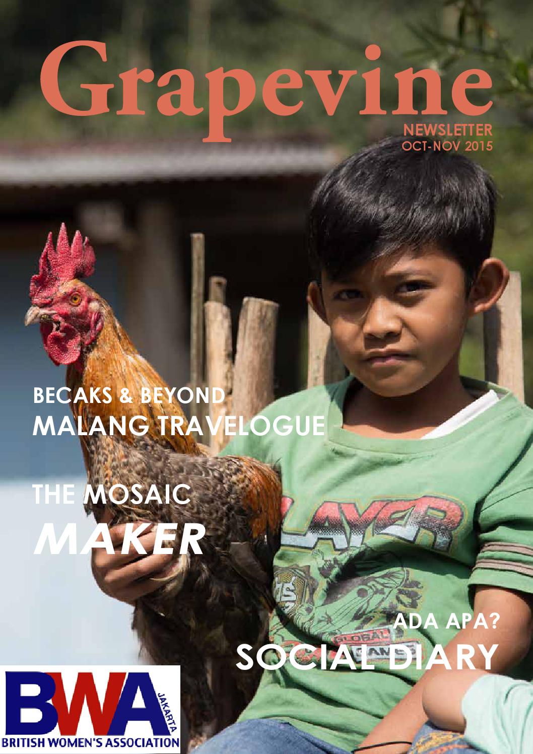 Malang: Breezy Boulevards and Becaks - Grapevine Newsletter Oct-Nov 2015